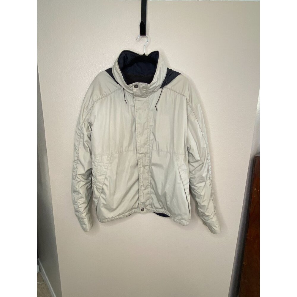 Pacific Trail Mens XL Beige Insulated Hooded‎ Jacket Polyester Blend Lightweight